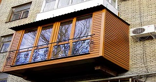 Внешняя отделка балкона Ишим цена от 1036 руб. м/2.